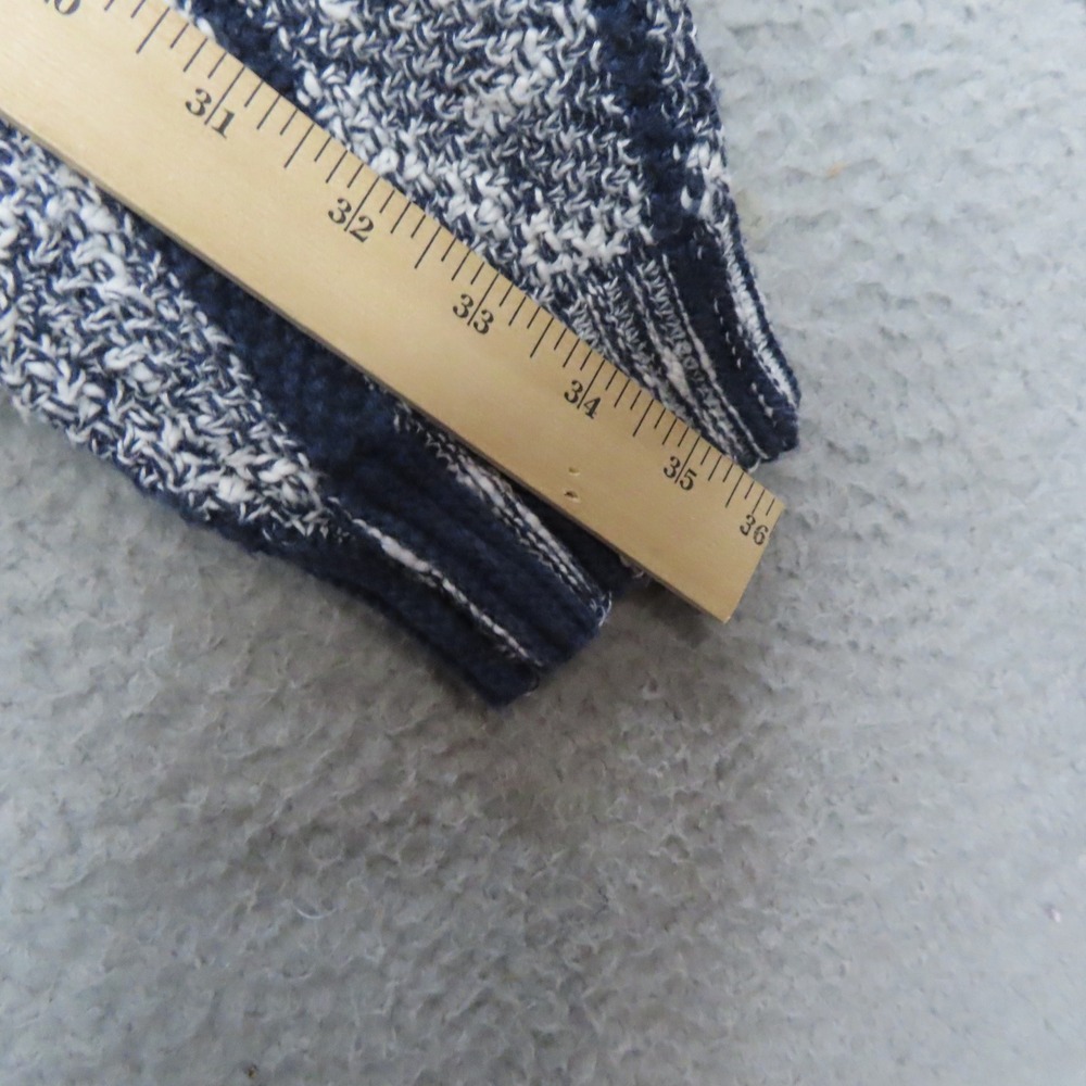 Lucky Brand Mens Baja Hooded Sweater Navy Blue White Striped Medium NEW - Picture 14 of 15